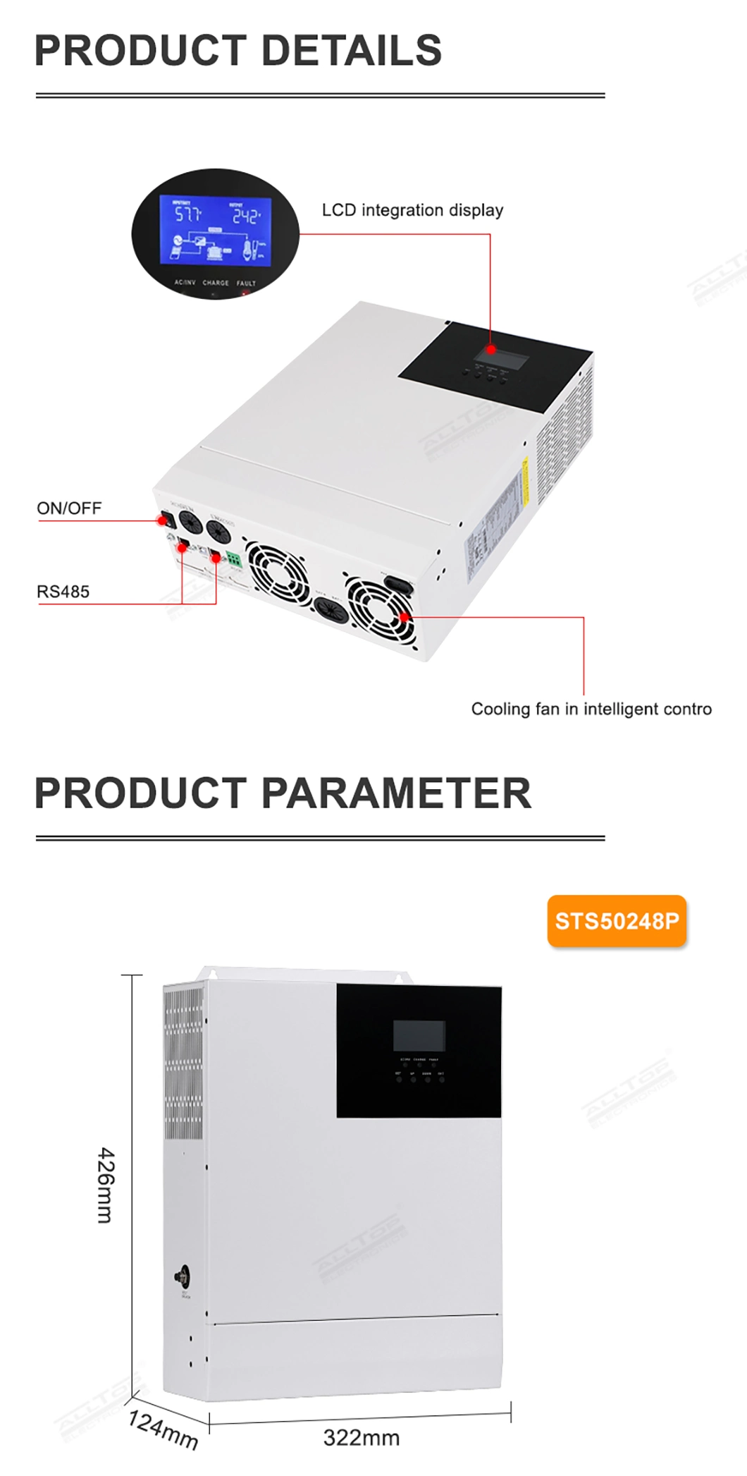 Alltop 3kv 1 Kw Power S 10kw 100kw for Home 5000 Watts Set Panel Rooftop Indoor Lighting Solar System