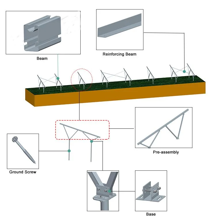 PNG Aluminum Solar Module Holder for Balcony and Ground Home Roof Aluminum Solar Bracket System Solar Panel Wall Mount