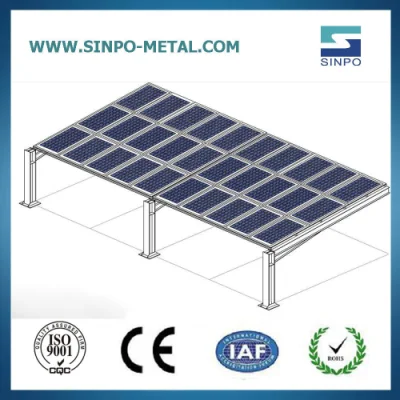 Struttura per posto auto coperto solare a doppia fila, prezzo ragionevole, sistema energetico per posto auto coperto solare unipolare