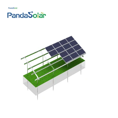 Staffa di montaggio per pannello solare in alluminio anodizzato a terra solare, kit di energia solare, sistema di montaggio a energia solare